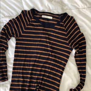 Madewell Hi-Line striped long sleeve shirt
